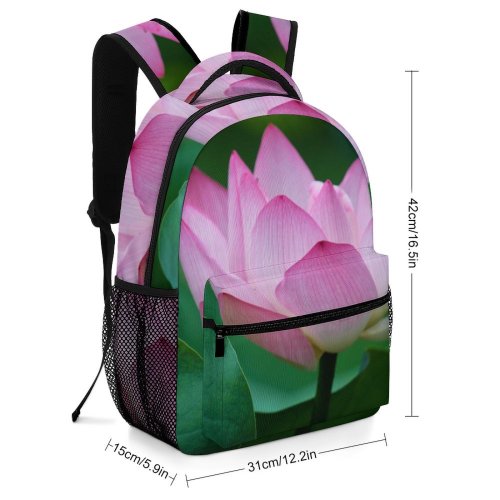yanfind Children's Backpack Flora Pond  Domain Macau Plant Purple Public Macao Lotus Wallpapers Preschool Nursery Travel Bag
