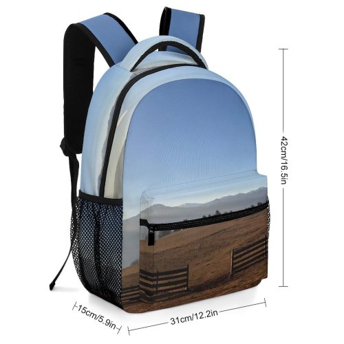 yanfind Children's Backpack Field Grassland Outdoors Countryside Italien Mound Rural Building Housing Plant Tree Jenesien Preschool Nursery Travel Bag