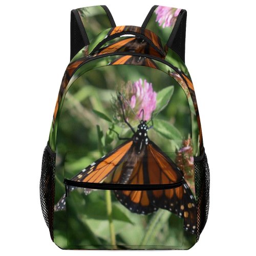 yanfind Children's Backpack Butterfly Insect Invertebrate Monarch Beauty Prairie Field Clover Preschool Nursery Travel Bag