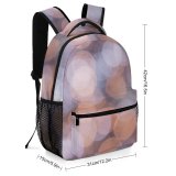 yanfind Children's Backpack  Focus Facebook Illuminated Lights Blurred Sparkle Abstract Round Bokeh Art Texture Preschool Nursery Travel Bag