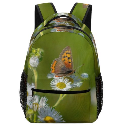 yanfind Children's Backpack Bee Honey Insect Invertebrate Butterfly Monarch Plant Photo  Daisies Daisy Flower Preschool Nursery Travel Bag