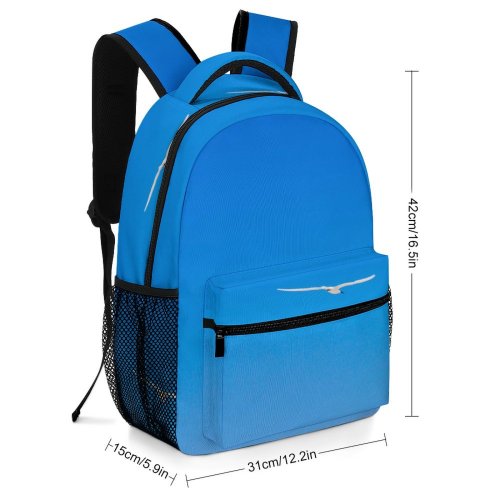 yanfind Children's Backpack Bird Sky Fly Flying Daytime Flight Wing Cloud Seabird Travel Gliding Preschool Nursery Travel Bag