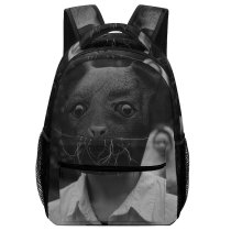 yanfind Children's Backpack  Focus Scary Photo Cat Depth Face Field Disguise Shallow Vicious Session Preschool Nursery Travel Bag
