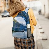 yanfind Children's Backpack For Beautiful Pc Forest Scenery Clouds Desktop Landscape Daylight PC Scene Hdr Preschool Nursery Travel Bag
