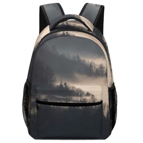 yanfind Children's Backpack Fog Abies Fir Plant Tree Outdoors Hirzel Schweiz Mist Grey Switzerland Swiss Preschool Nursery Travel Bag