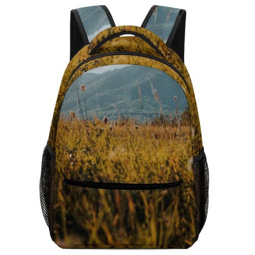 yanfind Children's Backpack Field Grassland Outdoors Countryside Farm Meadow Rural Grass Plant Plateau Land Vegetation Preschool Nursery Travel Bag