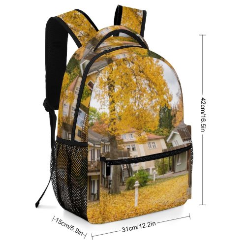 yanfind Children's Backpack Freiberg Sachsen Housing Plant Path Tree Yard Building Outdoors Grass Urban Neighborhood Preschool Nursery Travel Bag