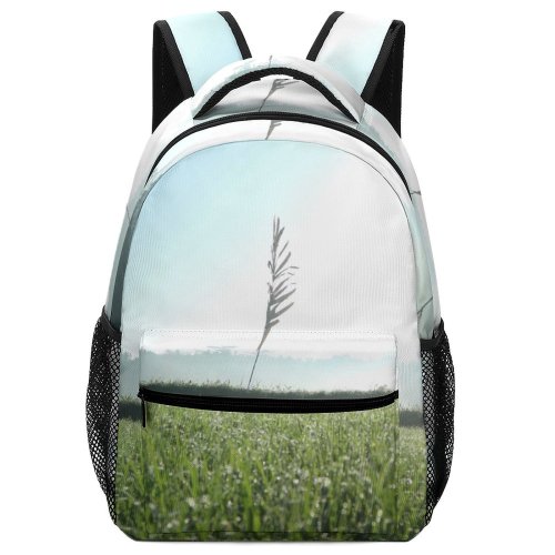 yanfind Children's Backpack Grass Plant Field Grassland Outdoors  Countryside Land Vegetation Sky Farm Meadow Preschool Nursery Travel Bag
