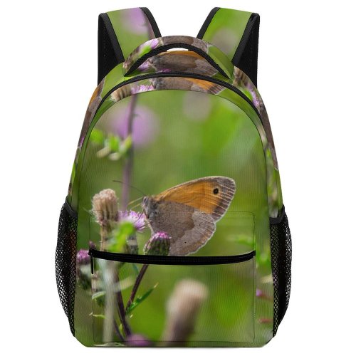 yanfind Children's Backpack Butterfly Insect Invertebrate Birds Plant  Flower Bee Honey Purple Creative Commons Preschool Nursery Travel Bag