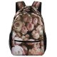 yanfind Children's Backpack Festive Foliage Dianthus Elegant Floral Botany Bouquet Plant Pastel Romance Peony Preschool Nursery Travel Bag