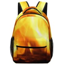 yanfind Children's Backpack Flames Burn Texture Hot Fire Flame Heat Bonfire Preschool Nursery Travel Bag