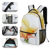 yanfind Children's Backpack  Flower Plant Rose Petal Tulip Bloom Succulent Floral Botanical Bud Sprout Preschool Nursery Travel Bag