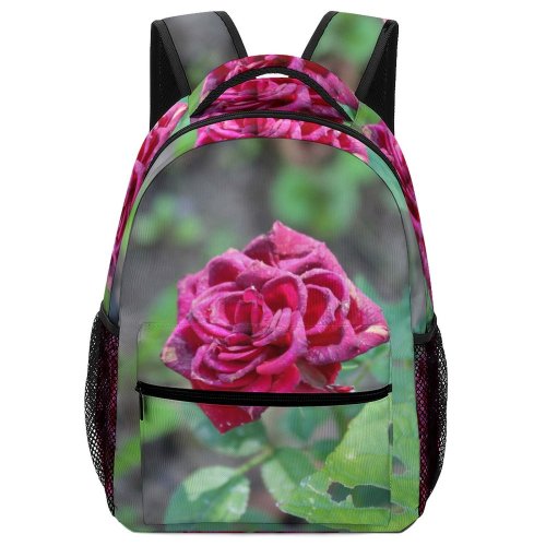 yanfind Children's Backpack Flower Rose Plant  Geranium Erevi Petal Petals Dew Watery Preschool Nursery Travel Bag