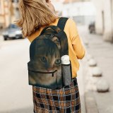 yanfind Children's Backpack Young Pet Kitten Portrait Cute Little Adorable Face Cat  Nose Fur Preschool Nursery Travel Bag