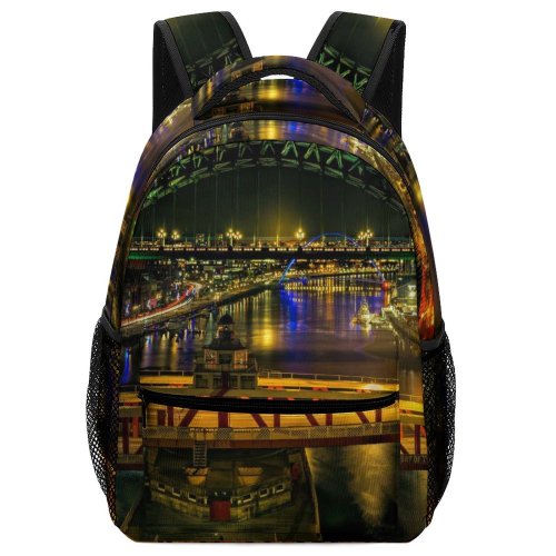 yanfind Children's Backpack Drive Expressway Street City Dark Time Movement Lights Lapse Connection Fast Preschool Nursery Travel Bag