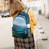 yanfind Children's Backpack Forest Scenery Footage Clouds Grass Landscape Daylight Mountains Daytime Sight Growth Outdoors Preschool Nursery Travel Bag