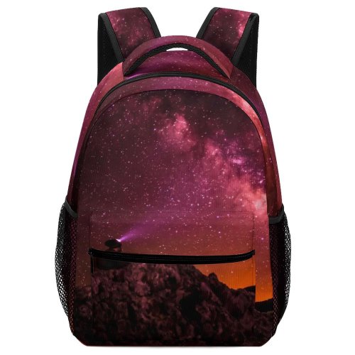 yanfind Children's Backpack Outer Galaxy Astronomy Ridge Outdoors Trip Silhouette Nebula  Iran Cloud Images Preschool Nursery Travel Bag