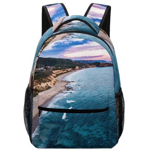 yanfind Children's Backpack Coast Promontory Outdoors Land Los Wilderness Landscape Angeles Sunrise Beach Scenery Images Preschool Nursery Travel Bag