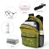 yanfind Children's Backpack Field Wildflowers Flower Meadow Grassland Natural Landscape Plant Vegetation Wildflower Prairie Preschool Nursery Travel Bag