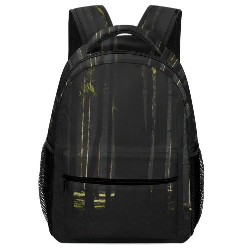 yanfind Children's Backpack Zbraslavice  Grey Outdoors Woodland Plant Land  Jungle Forest Vegetation Light Preschool Nursery Travel Bag