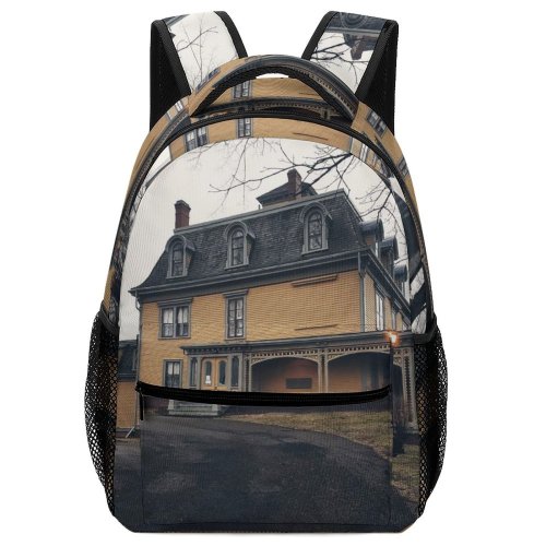yanfind Children's Backpack Building Housing Asphalt Tarmac Cottage New Brunswick  Road Plant Tree  Edward Preschool Nursery Travel Bag