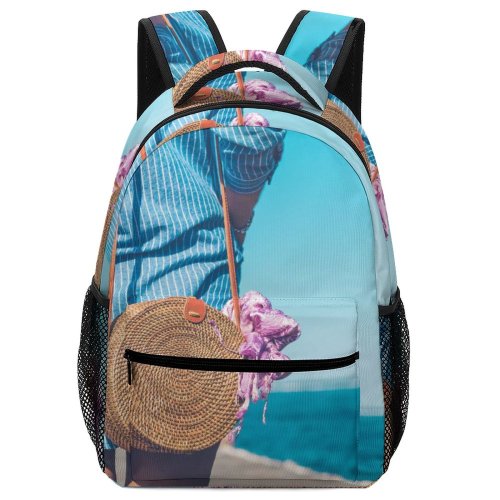 yanfind Children's Backpack Girl Handmade Clothes Design Scarf Fashionable Stylish Bag Accessory Travel Woven Lady Preschool Nursery Travel Bag
