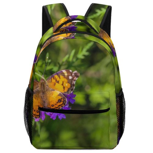 yanfind Children's Backpack Bee Honey Insect Invertebrate Butterfly Monarch Flowers Butterflies Colorful Flower With Stock Preschool Nursery Travel Bag