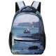 yanfind Children's Backpack Cliff Outdoors Promontory Ocean Sea Étretat France Shoreline Coast Grey Preschool Nursery Travel Bag