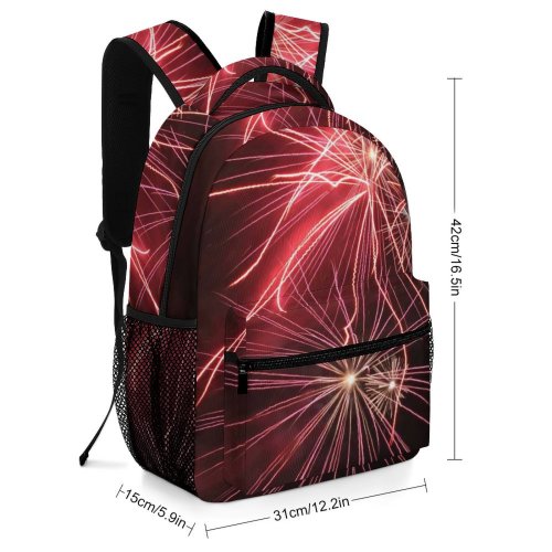 yanfind Children's Backpack Fireworks Year Eve Celebrations Night Light Lights Countdown Midnight Diwali Darkness Preschool Nursery Travel Bag