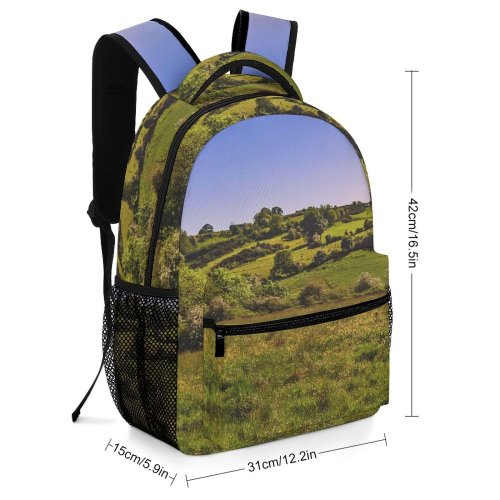 yanfind Children's Backpack Field Grassland Outdoors Countryside Farm Rural Meadow Pasture Ranch Belfast Northern Ireland Preschool Nursery Travel Bag