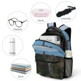 yanfind Children's Backpack Cliff Outdoors Scenery Civita Bagnoregio Italy Plateau  Grey Preschool Nursery Travel Bag