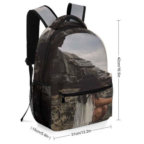 yanfind Children's Backpack Formation Landscape Daylight Travel Barefoot Puddle Exploration Outdoors Scenic Wear Rock Recreation Preschool Nursery Travel Bag