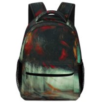yanfind Children's Backpack Mystic Fineart Experimental Strokes Mind Pictures Hypnotic Stock Fish Abstract Tree Preschool Nursery Travel Bag