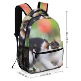 yanfind Children's Backpack Outdoors Cat Eyes  Pet Fur Whiskers Preschool Nursery Travel Bag