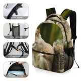 yanfind Children's Backpack Cute Focus Fur Tree Downy Soil Squirrel Tail Rodent Woods Ground Preschool Nursery Travel Bag
