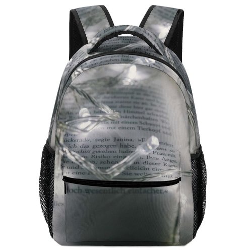 yanfind Children's Backpack  Art Twinkle Words Christmas Design Abstract Shining Sparkle Lights Preschool Nursery Travel Bag