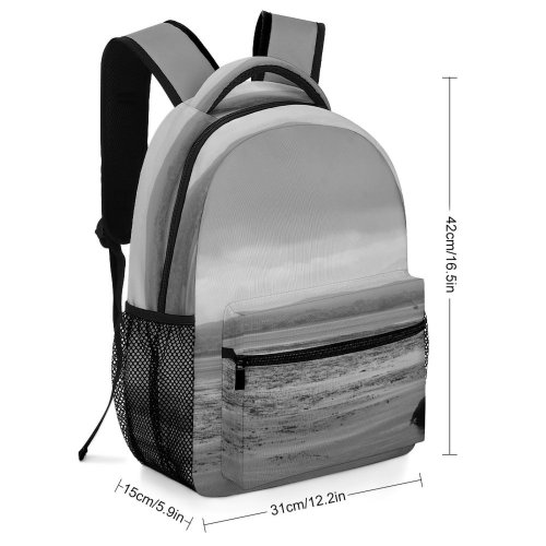 yanfind Children's Backpack Coast Bay Monterey Ocean Sea Landscape Waterscape Haze Exposure Wildlife Ecology Quietness Preschool Nursery Travel Bag