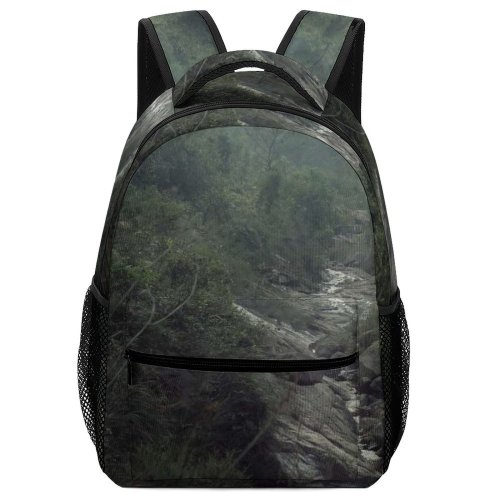 yanfind Children's Backpack Landscape Countryside Plant Wilderness  Canyon Valley Pictures Outdoors Grey Tree Preschool Nursery Travel Bag