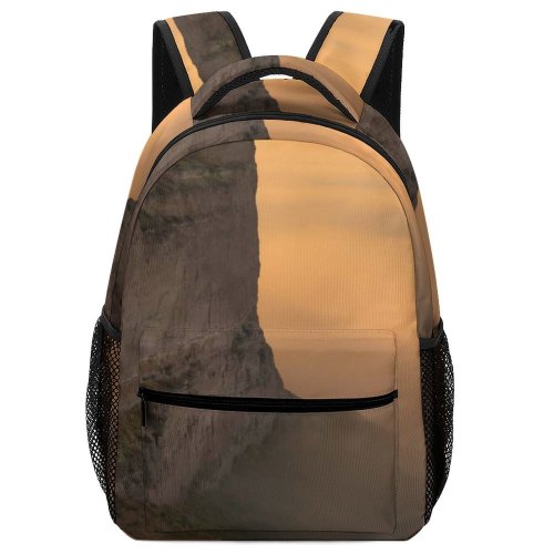 yanfind Children's Backpack Cliff Outdoors Sky Fog Sunrise Mesa Grey Preschool Nursery Travel Bag
