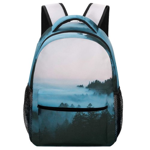 yanfind Children's Backpack Fog Landscape Sunset Mount Tamalpais United States Forest Tree Dawn Dusk Outdoors Preschool Nursery Travel Bag
