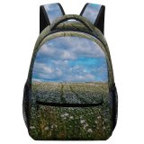 yanfind Children's Backpack Field Outdoors Grassland Sky Tasmania Cloud Cumulus Countryside Australia Farm Meadow Rural Preschool Nursery Travel Bag