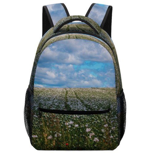 yanfind Children's Backpack Field Outdoors Grassland Sky Tasmania Cloud Cumulus Countryside Australia Farm Meadow Rural Preschool Nursery Travel Bag