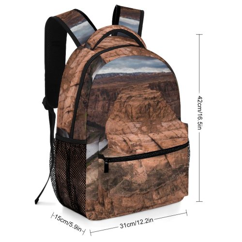 yanfind Children's Backpack Canyon  Outdoors Valley Landscape United States Rock Horseshoe Bend Scenery Greem Preschool Nursery Travel Bag