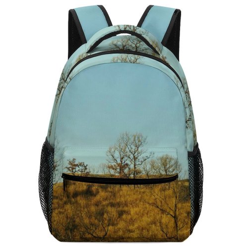 yanfind Children's Backpack Landscape Sunrise Savanna Countryside Plant Domain Wilderness Mound Pictures Grassland Outdoors Preschool Nursery Travel Bag