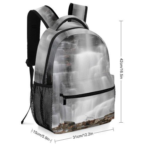 yanfind Children's Backpack Falls Glen Woods Waterfalls Creek Autumn Forest Rocks Waterfall Resources Watercourse Preschool Nursery Travel Bag