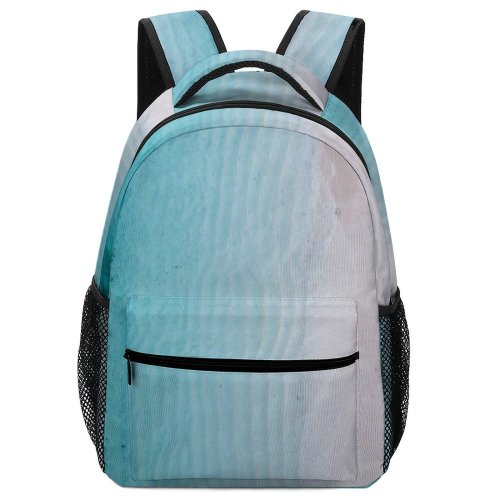 yanfind Children's Backpack Beautiful Facebook Rough Sand H Daylight  Island Beach Turquoise Outdoors Abstract Preschool Nursery Travel Bag