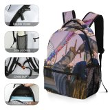 yanfind Children's Backpack  Focus Park Los Hands Depth Monica Travel Brunette Field Leisure Hairstyle Preschool Nursery Travel Bag