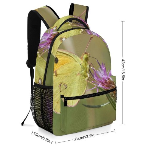 yanfind Children's Backpack Butterfly Insect Invertebrate Plant  Flower Creative Commons Preschool Nursery Travel Bag