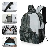 yanfind Children's Backpack Cliff Outdoors Grey Ocean Sea Creative Commons Preschool Nursery Travel Bag