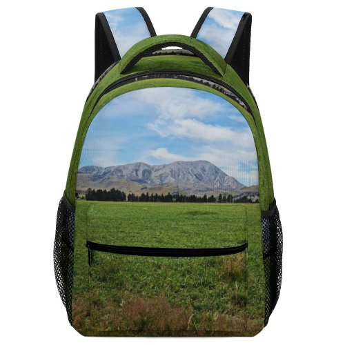 yanfind Children's Backpack Field Grassland Outdoors Countryside Farm Rural Grass Plant Pasture Land Meadow Ranch Preschool Nursery Travel Bag